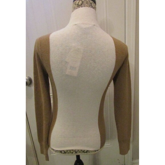 French Connection Sweater Libby Vhari NWT Color Block Top Oatmeal Size XS - Picture 7 of 11
